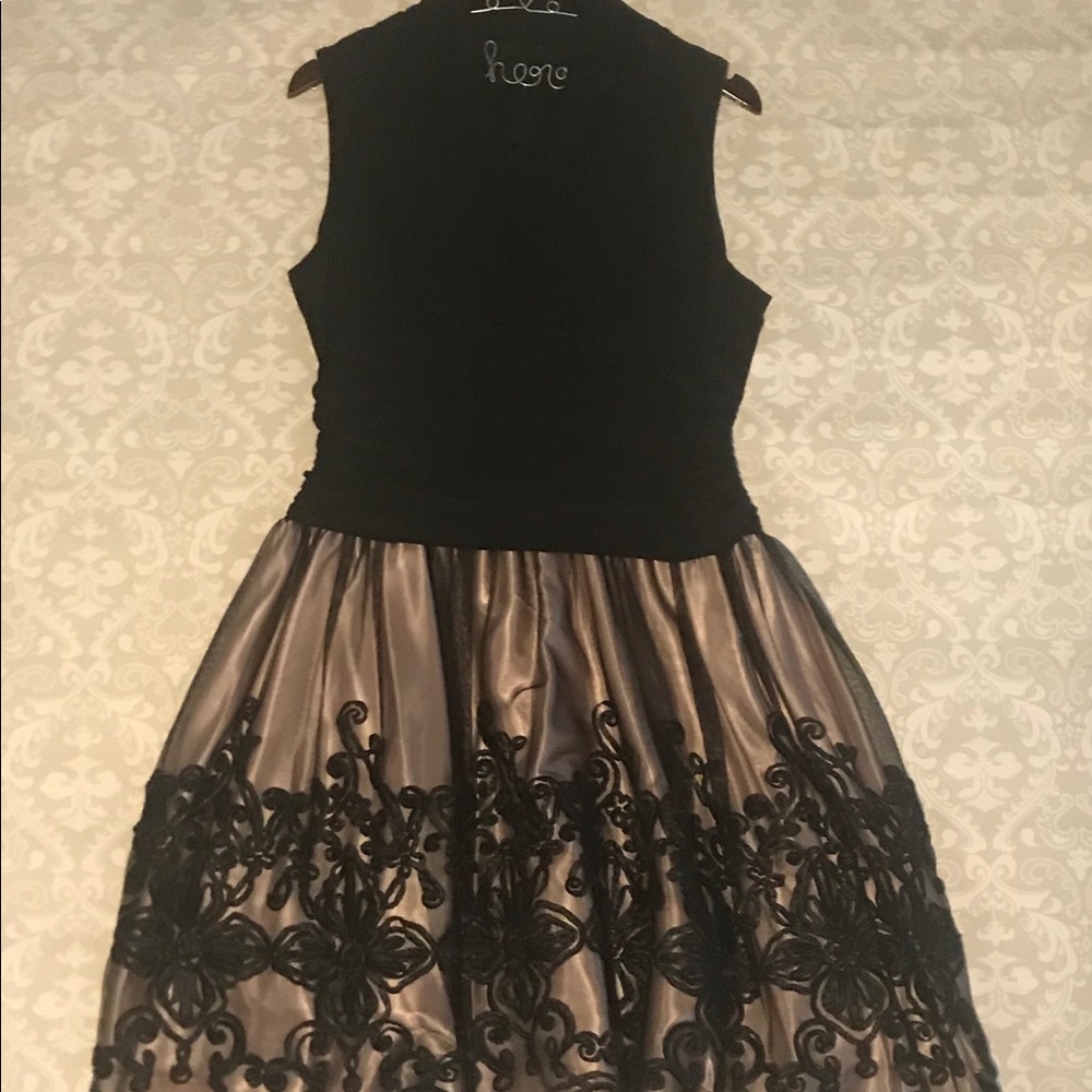 Pink & Black Dress